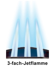 3-fach-Jetflamme