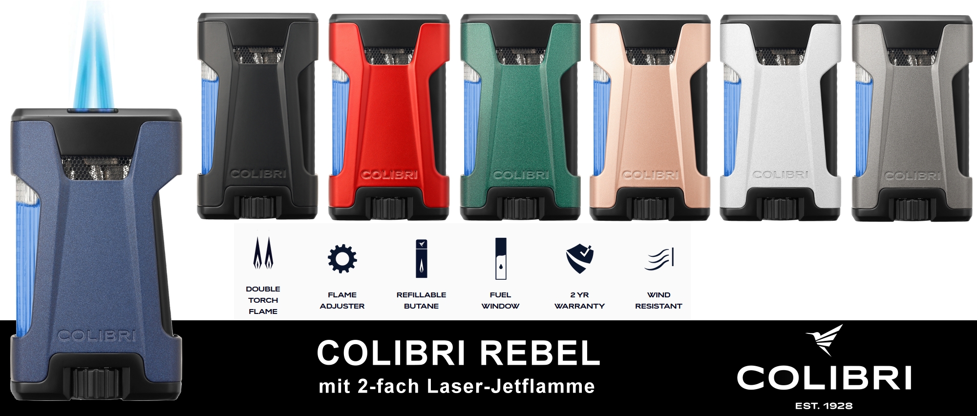 Colibri Rebel Übersicht