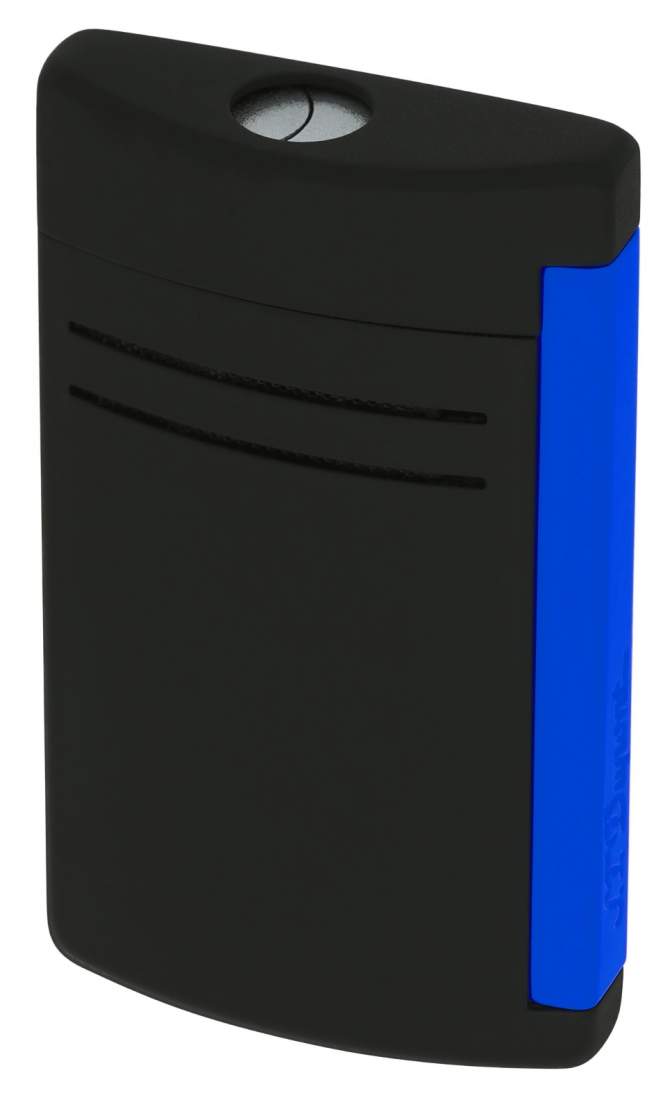 S.T. Dupont Fluo blau schwarz Feuerzeug