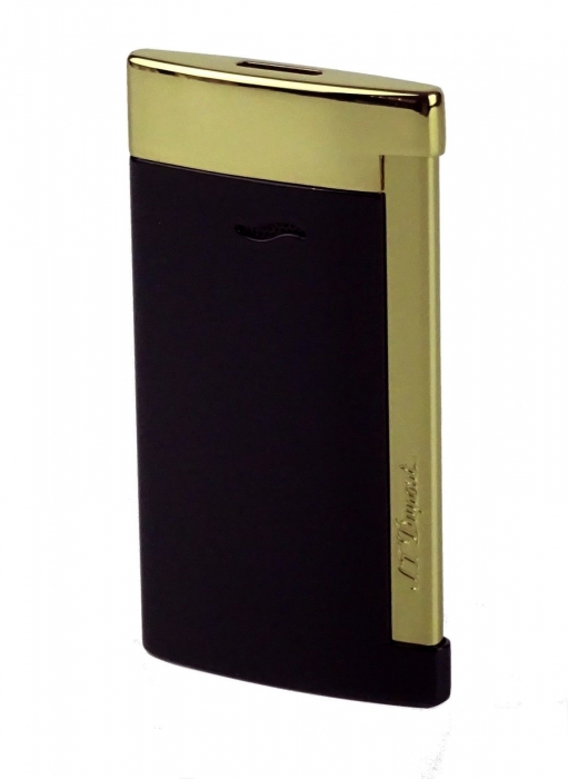 S.T. Dupont Slim 7 schwarz-gold glänzend